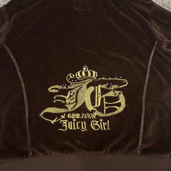 Vintage Juicy Couture Cropped Hoodie - Picture 2 of 5